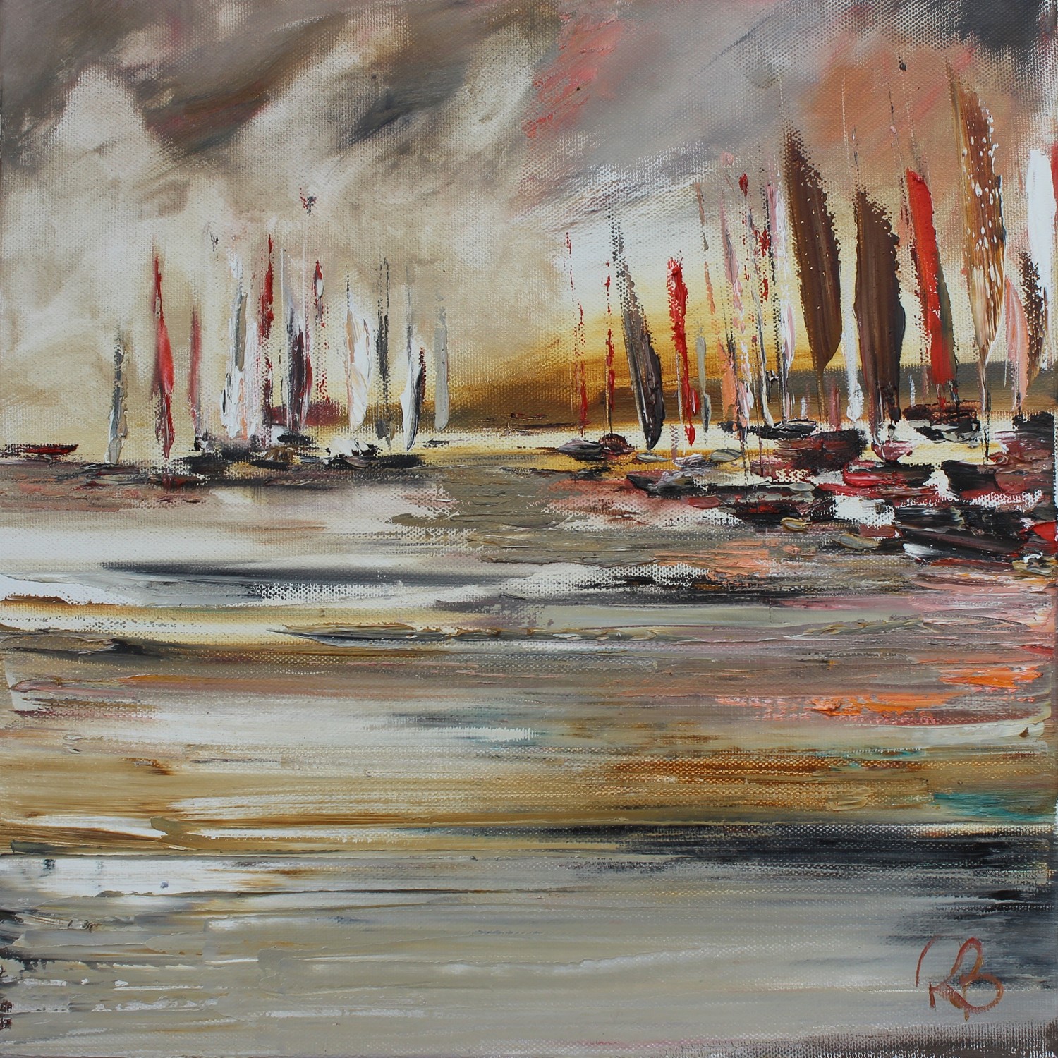 'An Evening Ashore' by artist Rosanne Barr